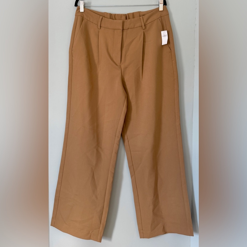 Old Navy Wide-Leg High-Rise Pants in Camel Brown